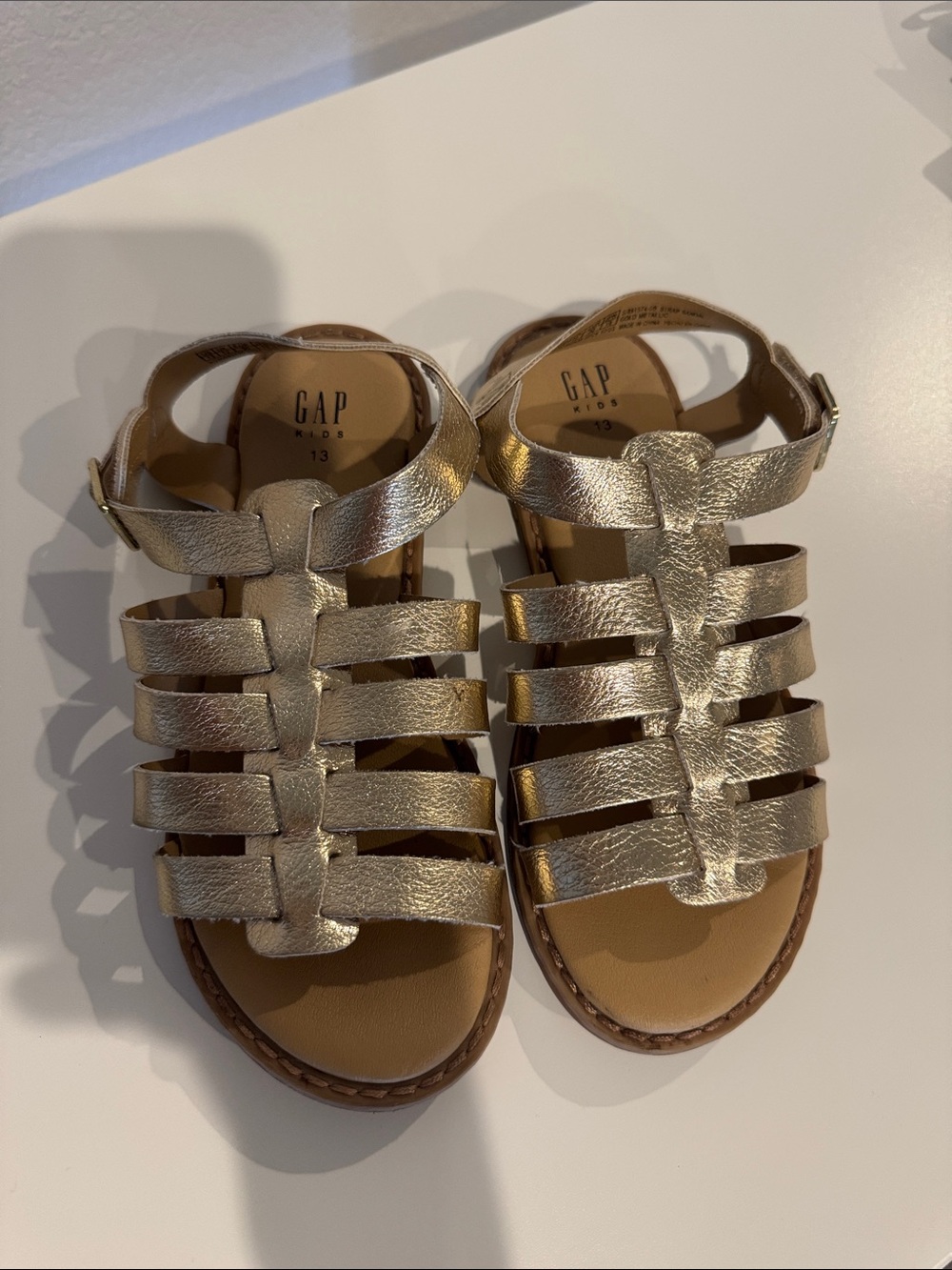 GAP Kids Gold Gladiator Sandals